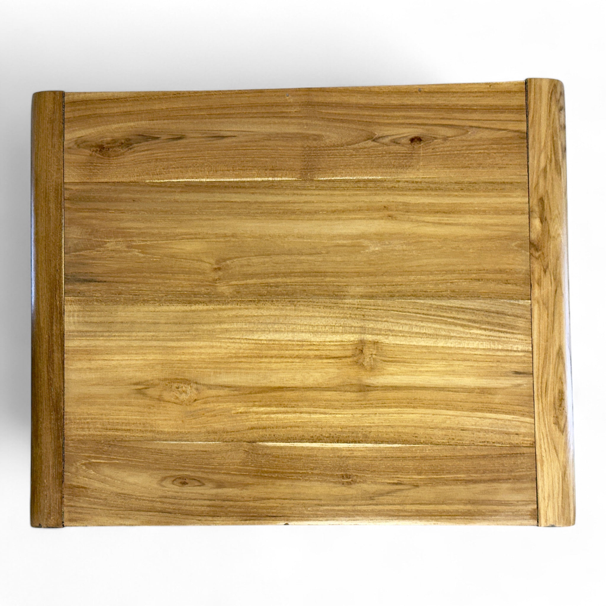 Rattan Beistelltisch – Nachttisch Ablagetisch Couchtisch – Stilvoll mit Schublade – Handgefertigter Vintage Look aus Teakholz – 60x50x40 cm - FaHome