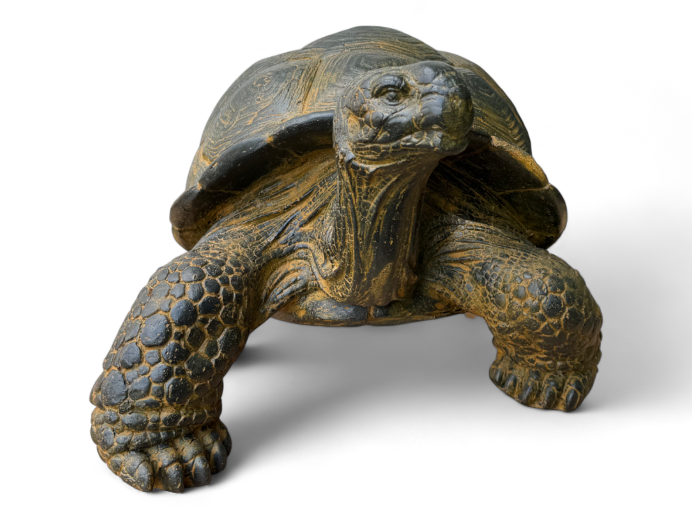 Stein Schildkröten – Pool, Garten, Terrasse - Langlebig und Wetterbeständig – Gelblich aus Glasfaserbeton – 32, 47 und 65 cm - FaHome