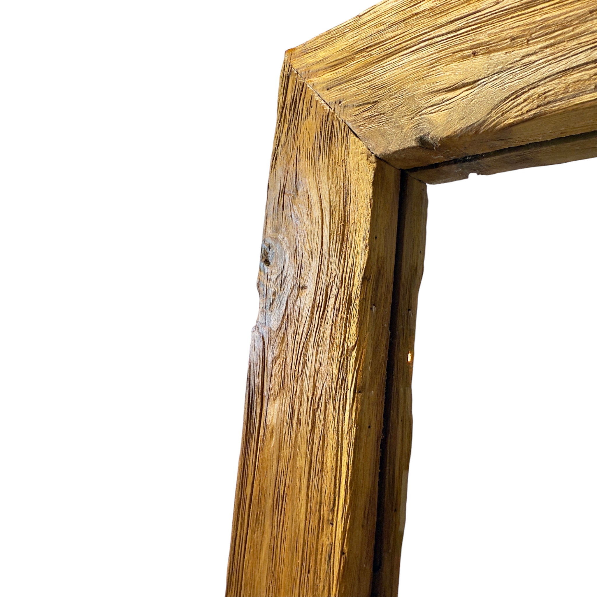 Teakholz Spiegel - Anlehnen Dekorieren Staunen – Massiver Eckiger Standspiegel – 120&150x50 cm - FaHome