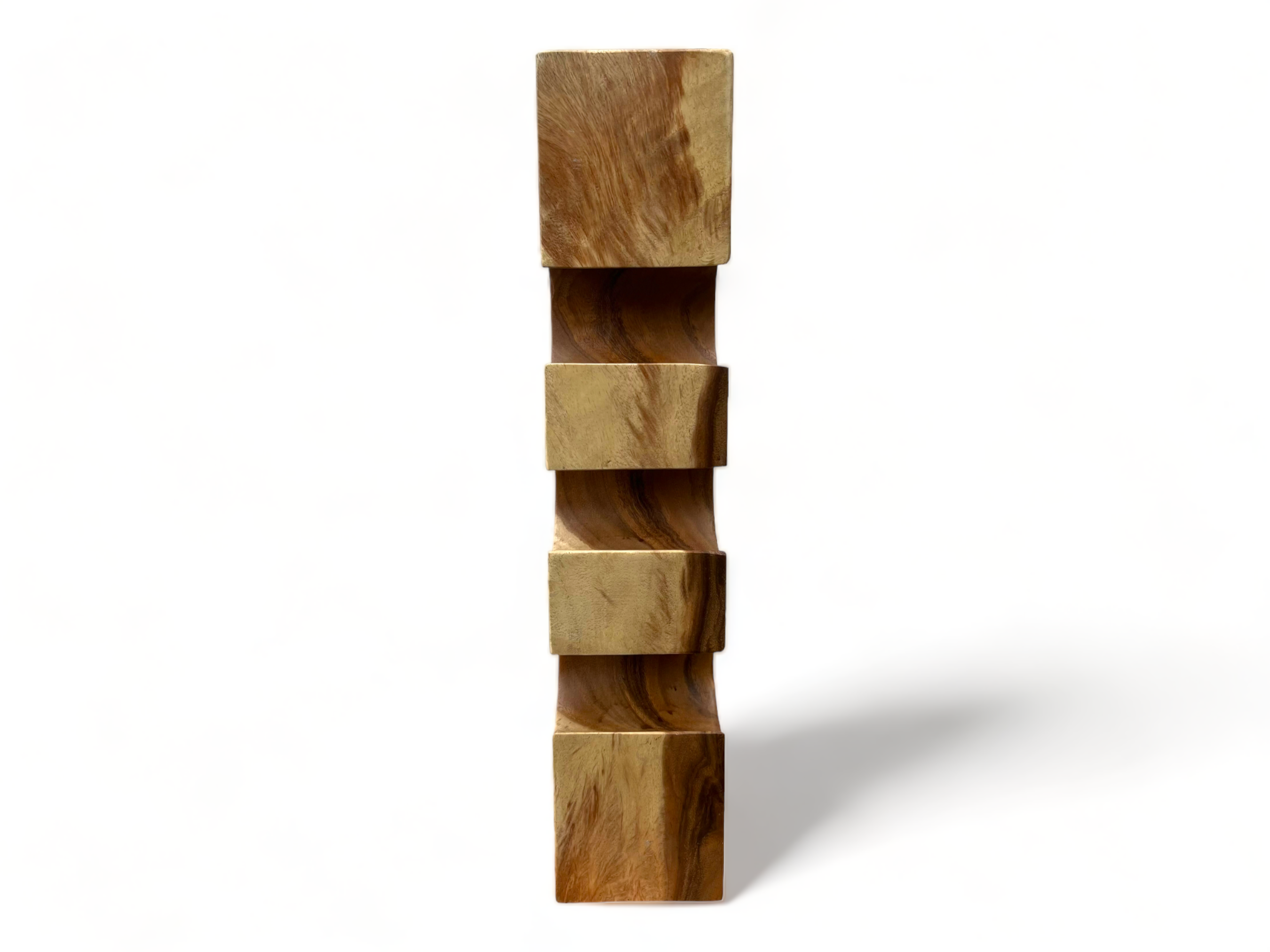 Casier à vin massif - décoration de cuisine salon porte-vin - fait main noble de haute qualité - carré en bois de Suar - 50/70/100x19,5x14,5 cm