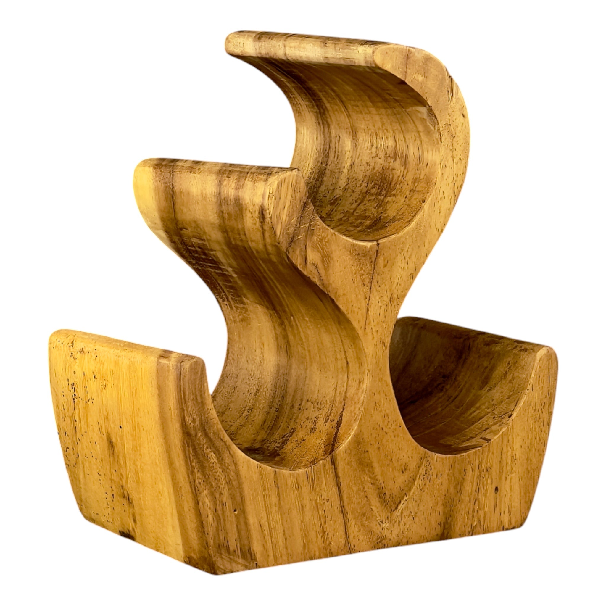 Casier à vin massif - décoration de cuisine salon porte-vin - fait main noble de haute qualité - forme de sapin en bois de suar - 30/50/70/100x27x18 cm