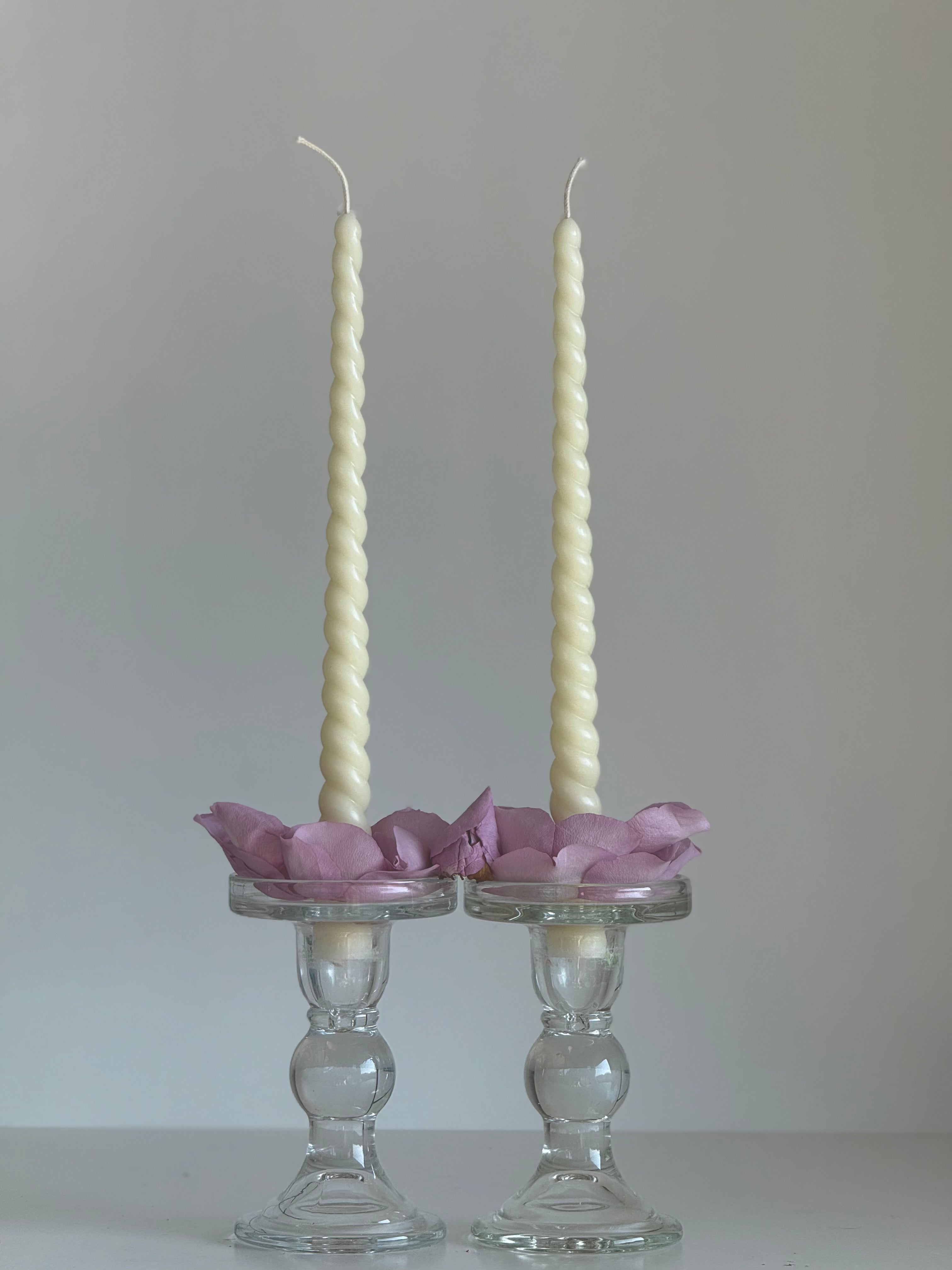 Beeswax Candle ROM – Promo – Hand-poured – For Living Rooms & Decoration – 2x Set