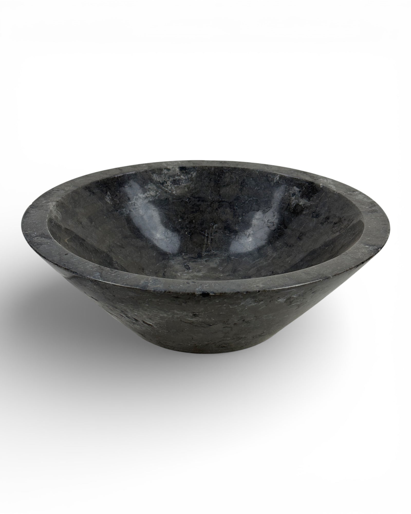 Unique item: Round countertop washbasin in marble design - 45 × 45 × 14.5 cm