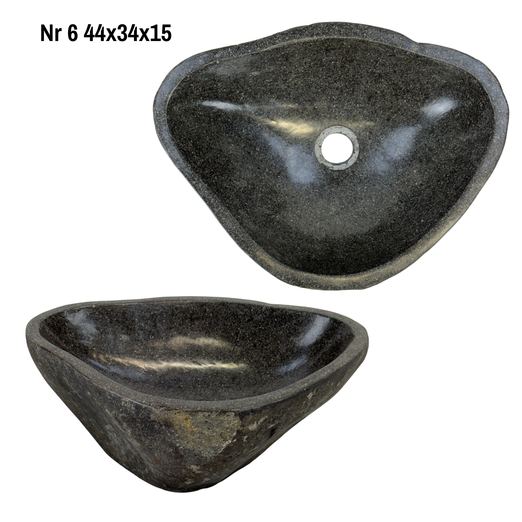 Natural stone washbasin - bathroom toilet countertop washbasin wash bowl - unique - boulder stone solid