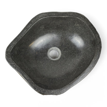 Naturstein Waschbecken - Badezimmer Toilette Aufsatzwaschbecken Waschschale - Einzigartig - Findling Stein Massiv