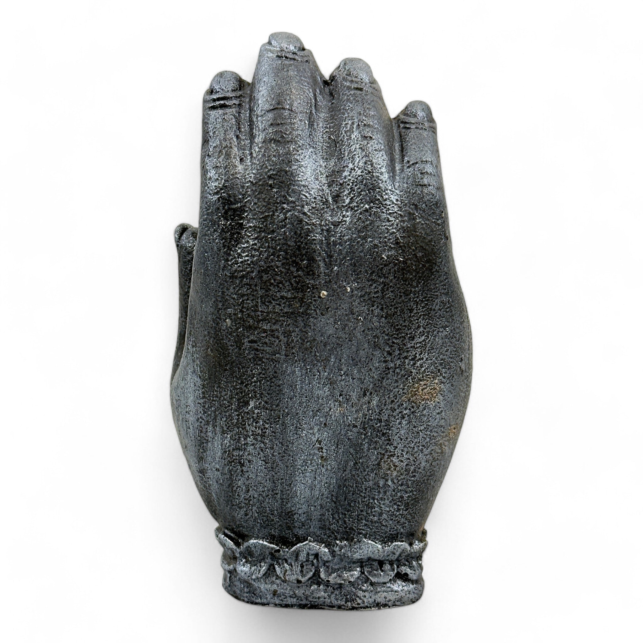 Einzelstück: Spirituelle Holzskulptur – Hand mit Elefant, Symbol der göttlichen Energie - FaHome