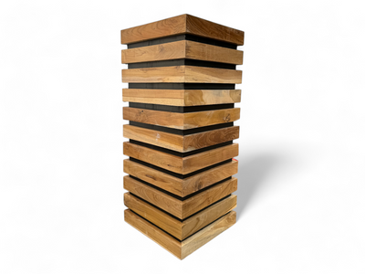 Jardinière en bois – jardinière de balcon – fait main – moderne avec lattes en bois