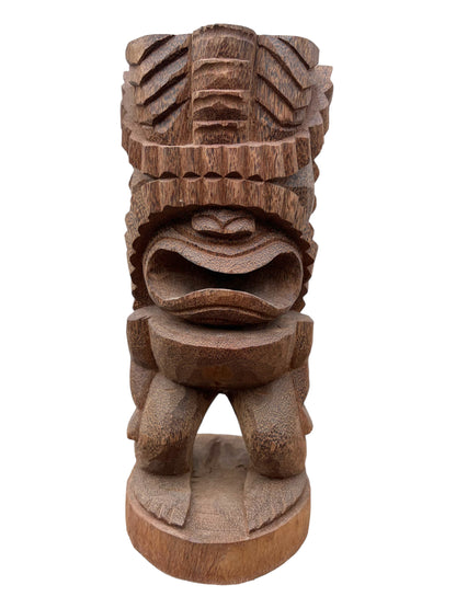 Tiki Figure - Garden Indoor Decoration - Hand-Carved Exotic Sculpture - Palm Wood - 50x19x19 cm