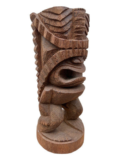 Tiki Figure - Garden Indoor Decoration - Hand-Carved Exotic Sculpture - Palm Wood - 50x19x19 cm