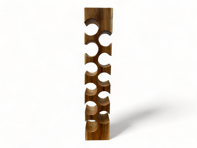 Solid wine rack - kitchen living room decoration wine holder - handmade noble high-quality - square made of Suar wood - 50/70/100x19.5x14.5 cm