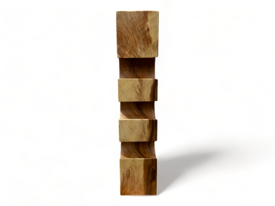 Solid wine rack - kitchen living room decoration wine holder - handmade noble high-quality - square made of Suar wood - 50/70/100x19.5x14.5 cm