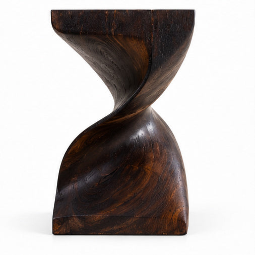 Wooden stool - Noble wooden side table - Wooden stool - Handcrafted wooden side table - 50x28x28cm