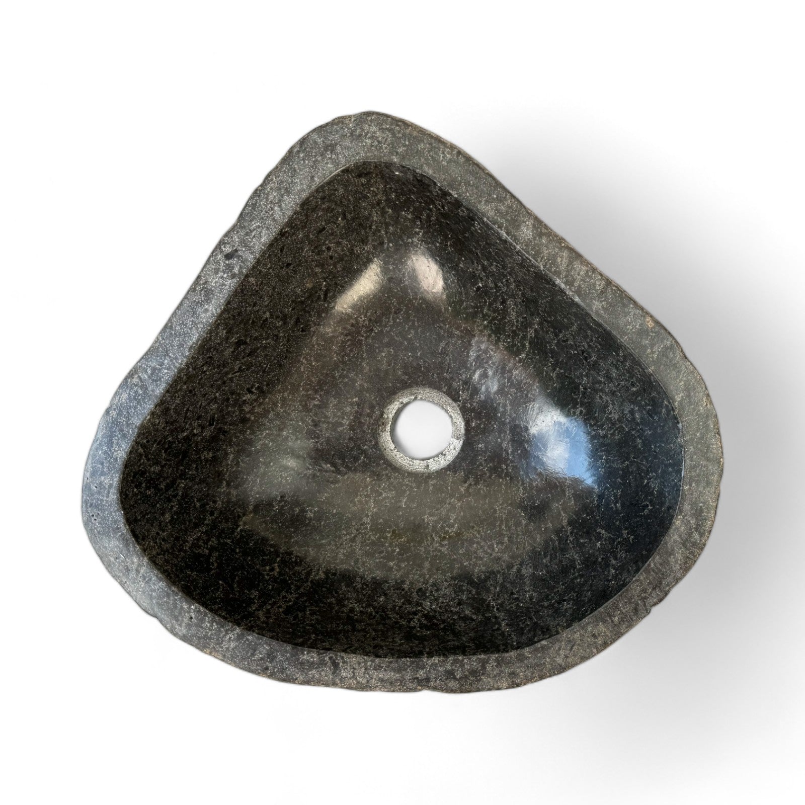 Natural stone washbasin - bathroom toilet countertop washbasin wash bowl - unique - boulder stone solid 