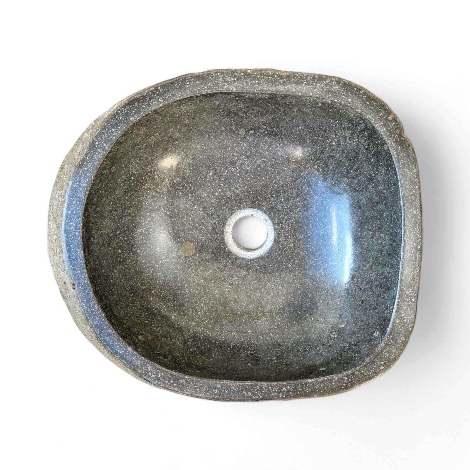 Natural stone washbasin - bathroom toilet countertop washbasin wash bowl - unique - boulder stone solid 