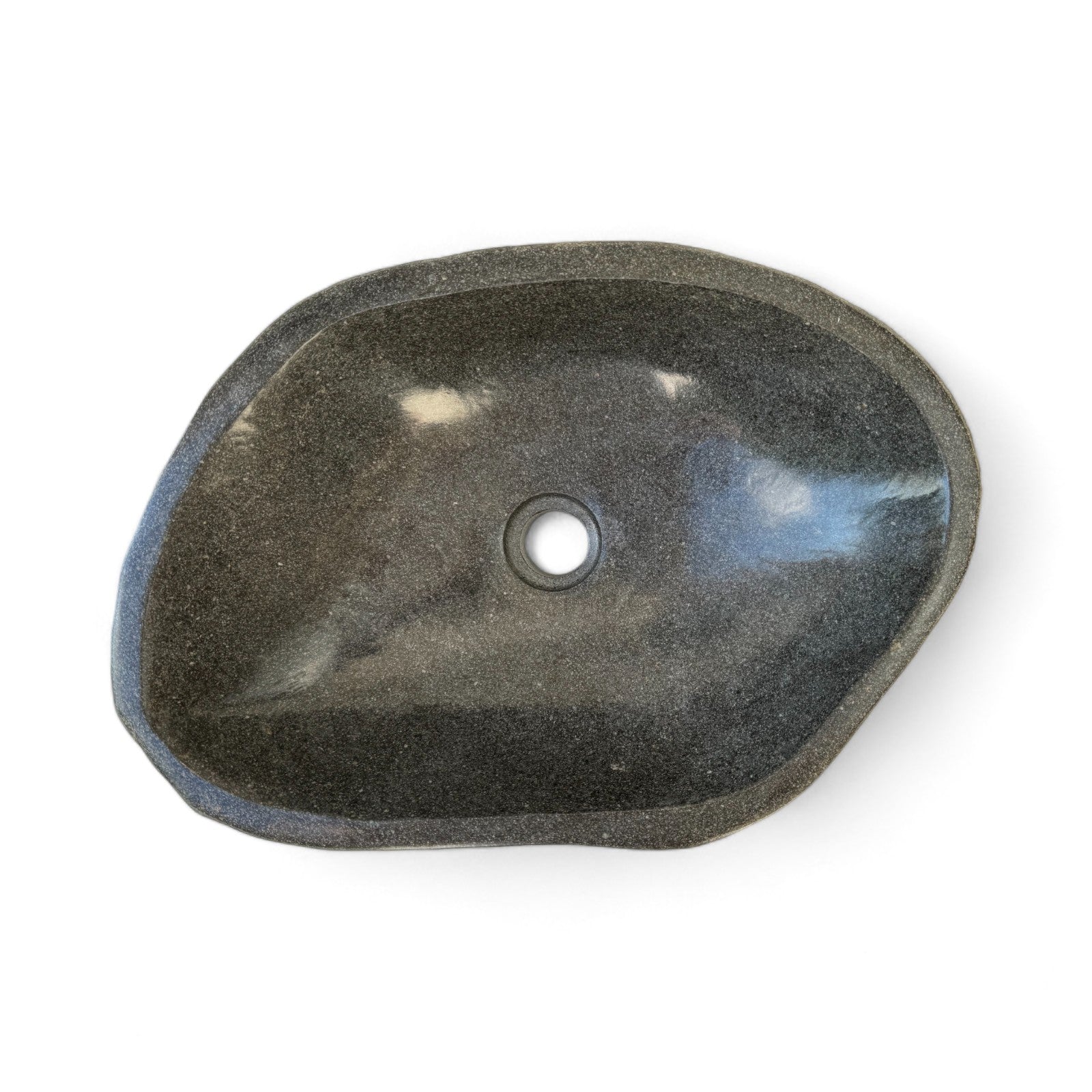 Natural stone washbasin - bathroom toilet countertop washbasin wash bowl - unique - boulder stone solid 