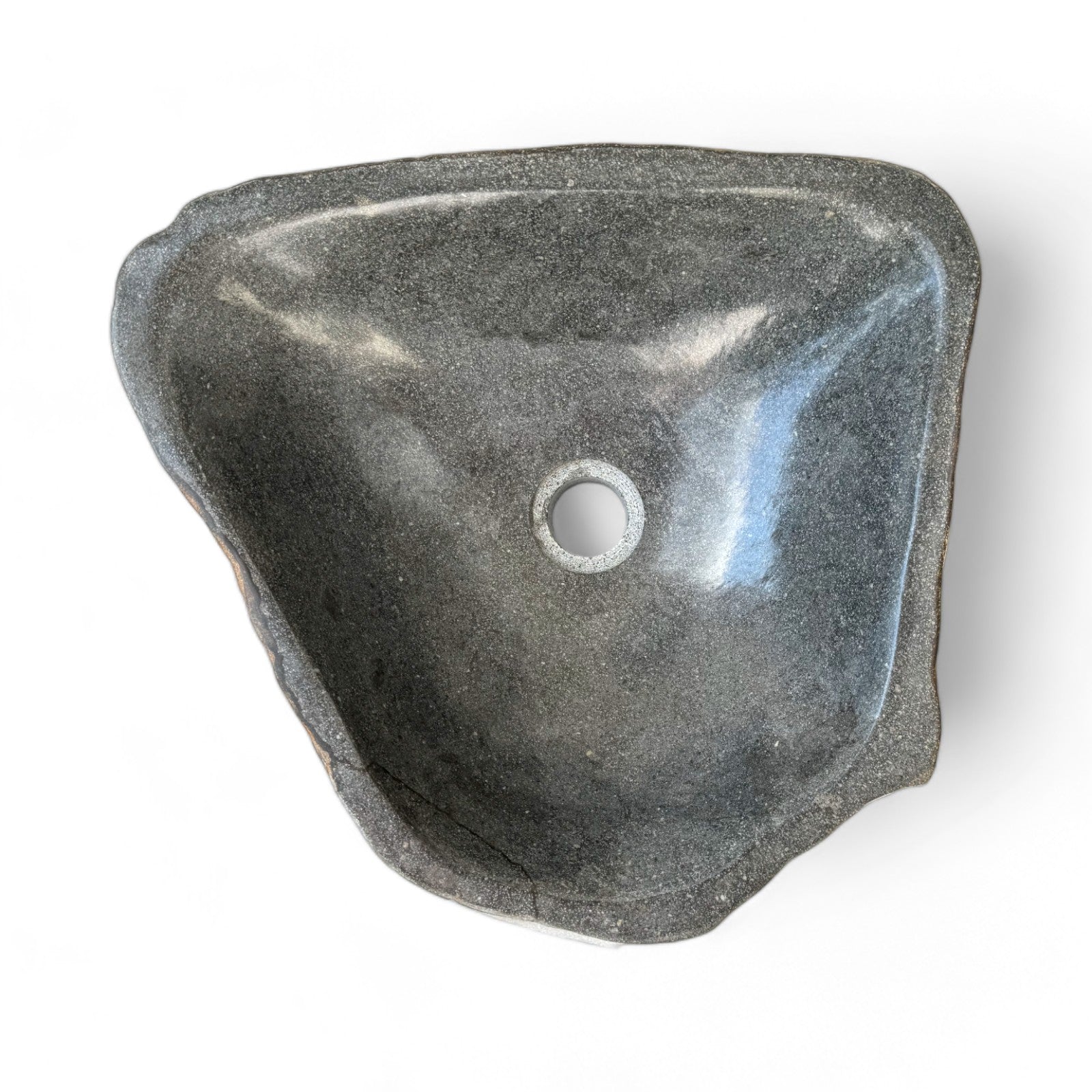 Natural stone washbasin - bathroom toilet countertop washbasin wash bowl - unique - boulder stone solid 