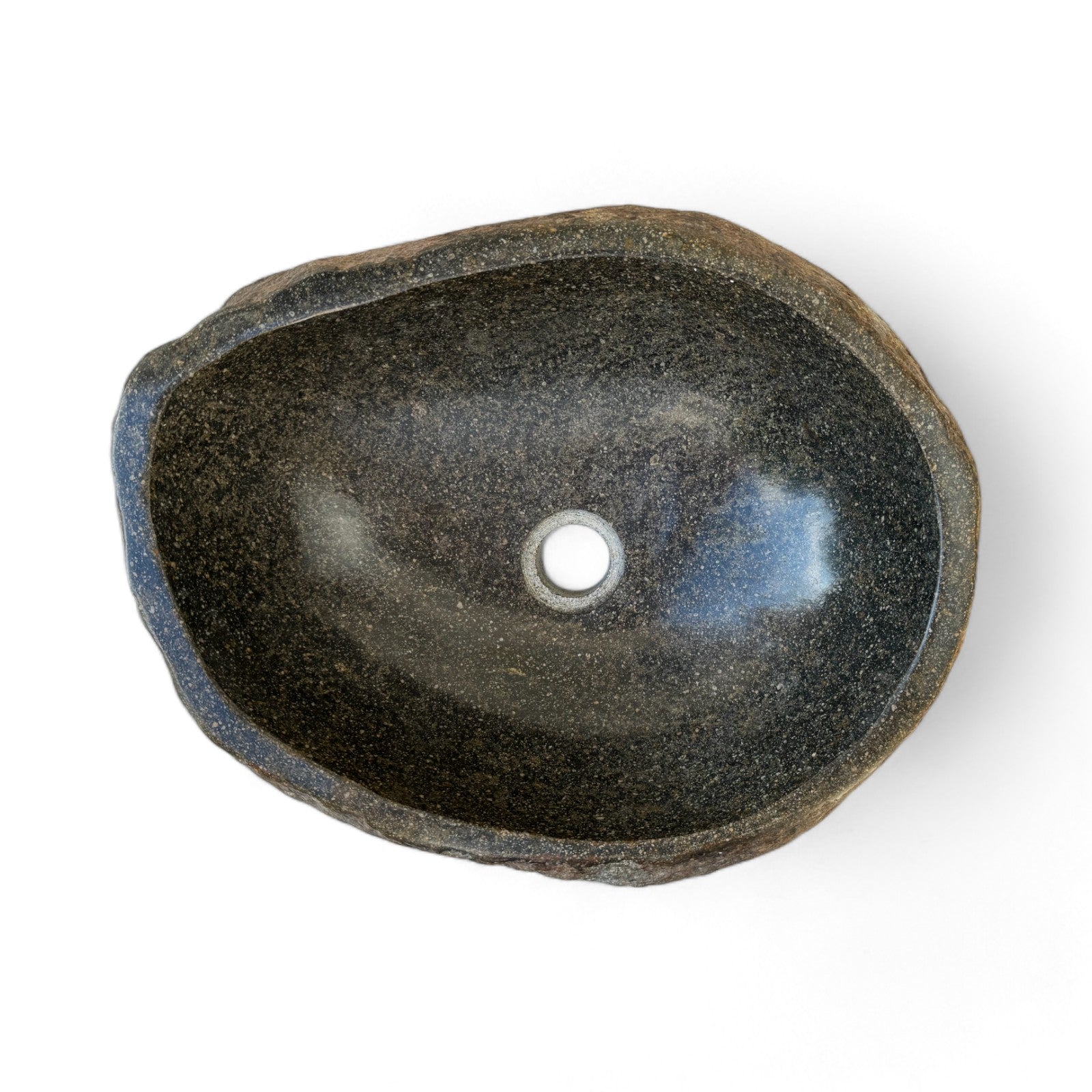 Natural stone washbasin - bathroom toilet countertop washbasin wash bowl - unique - boulder stone solid 