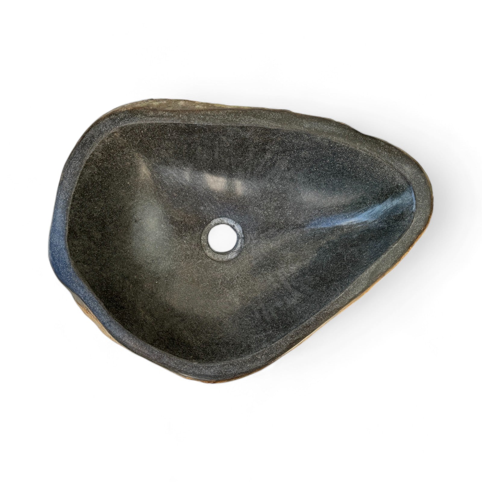 Natural stone washbasin - bathroom toilet countertop washbasin wash bowl - unique - boulder stone solid 