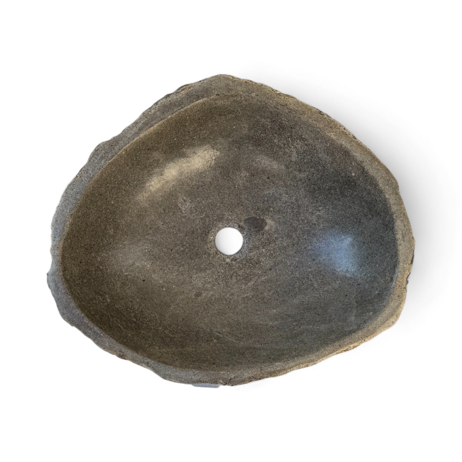 Natural stone washbasin - bathroom toilet countertop washbasin wash bowl - unique - boulder stone solid 
