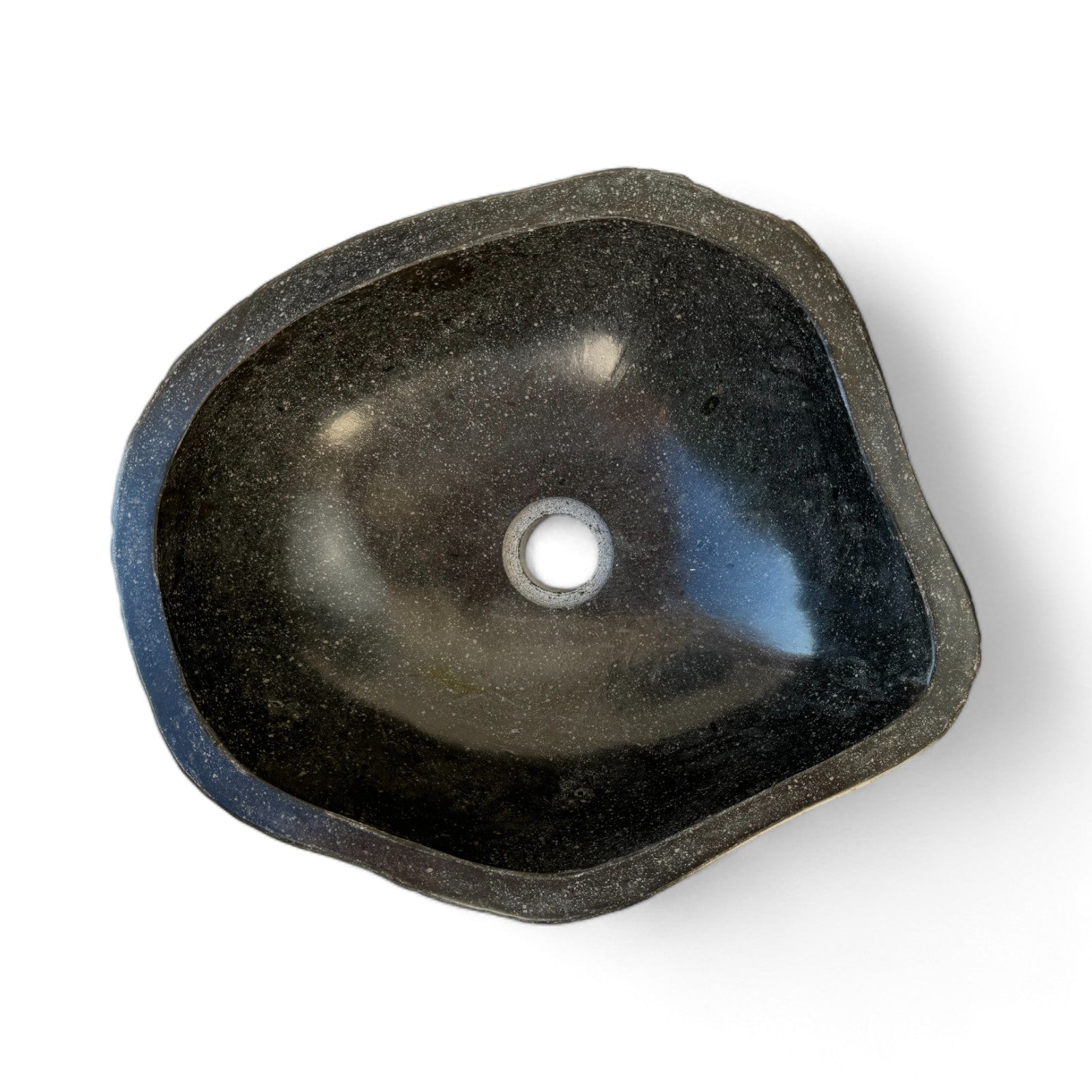 Natural stone washbasin - bathroom toilet countertop washbasin wash bowl - unique - boulder stone solid 