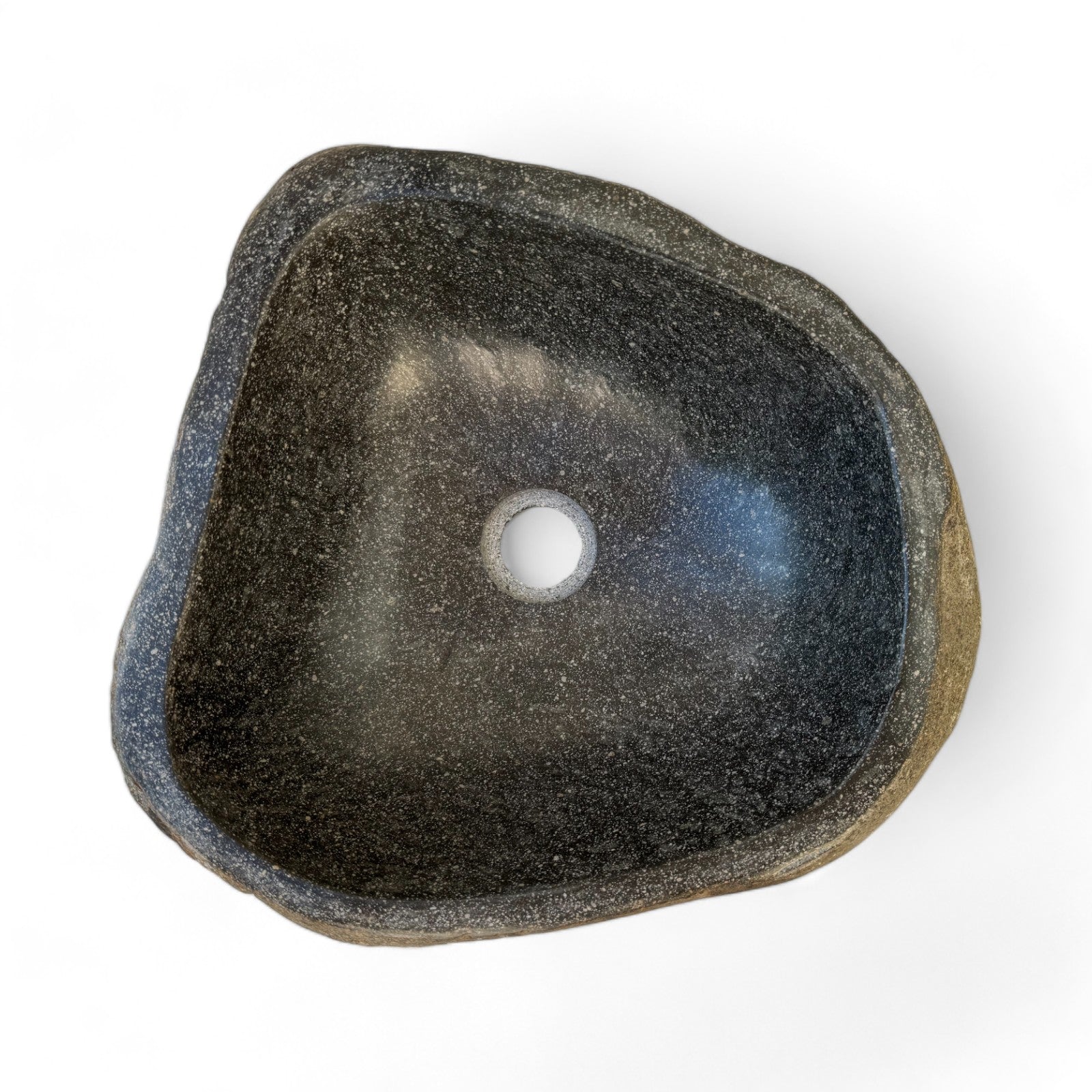 Natural stone washbasin - bathroom toilet countertop washbasin wash bowl - unique - boulder stone solid 