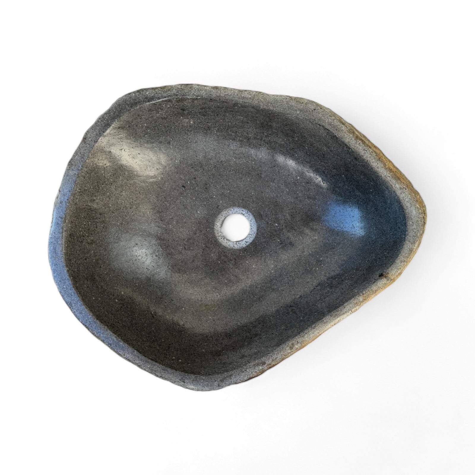 Natural stone washbasin - bathroom toilet countertop washbasin wash bowl - unique - boulder stone solid 