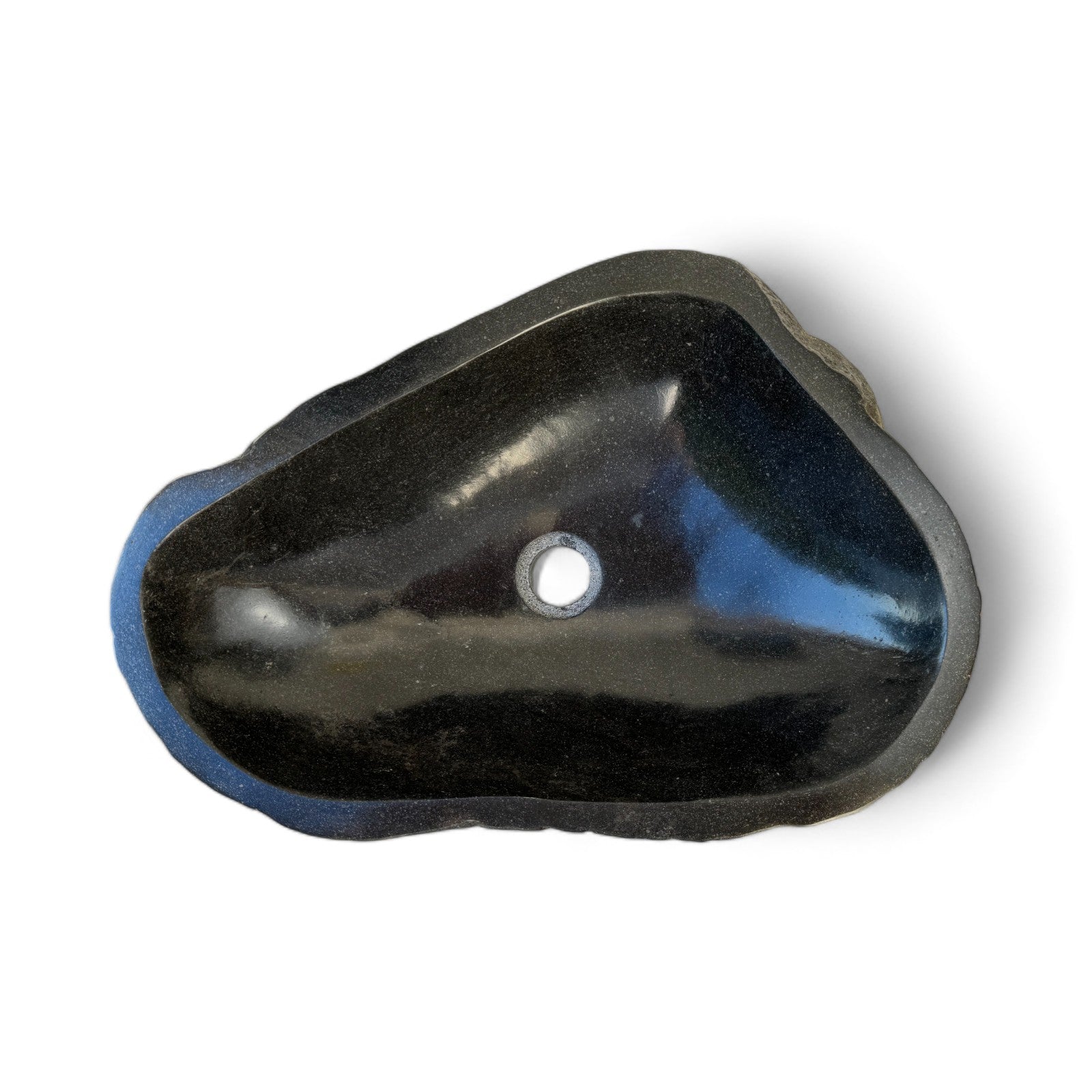 Natural stone washbasin - bathroom toilet countertop washbasin wash bowl - unique - boulder stone solid 
