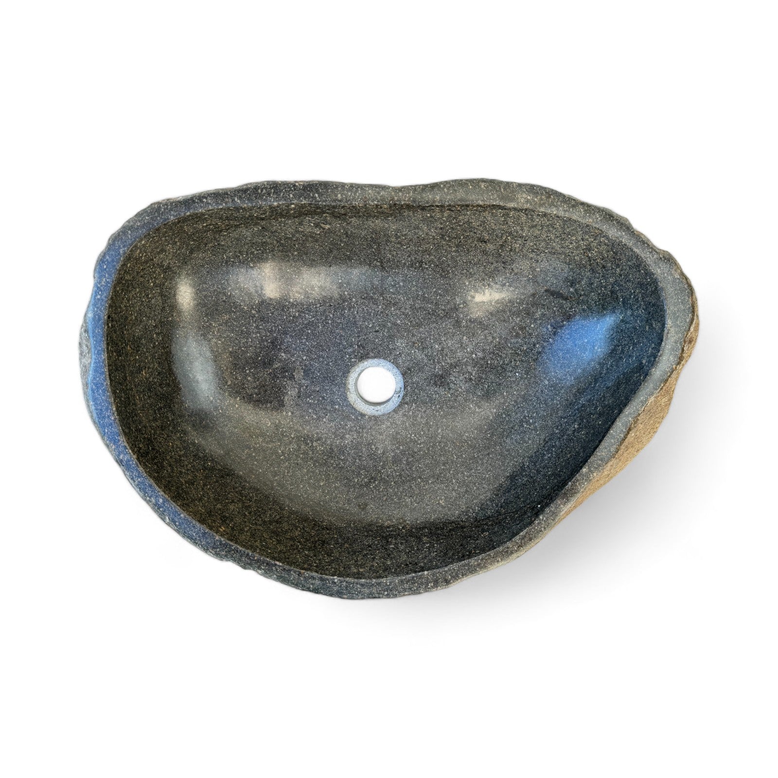Natural stone washbasin - bathroom toilet countertop washbasin wash bowl - unique - boulder stone solid 
