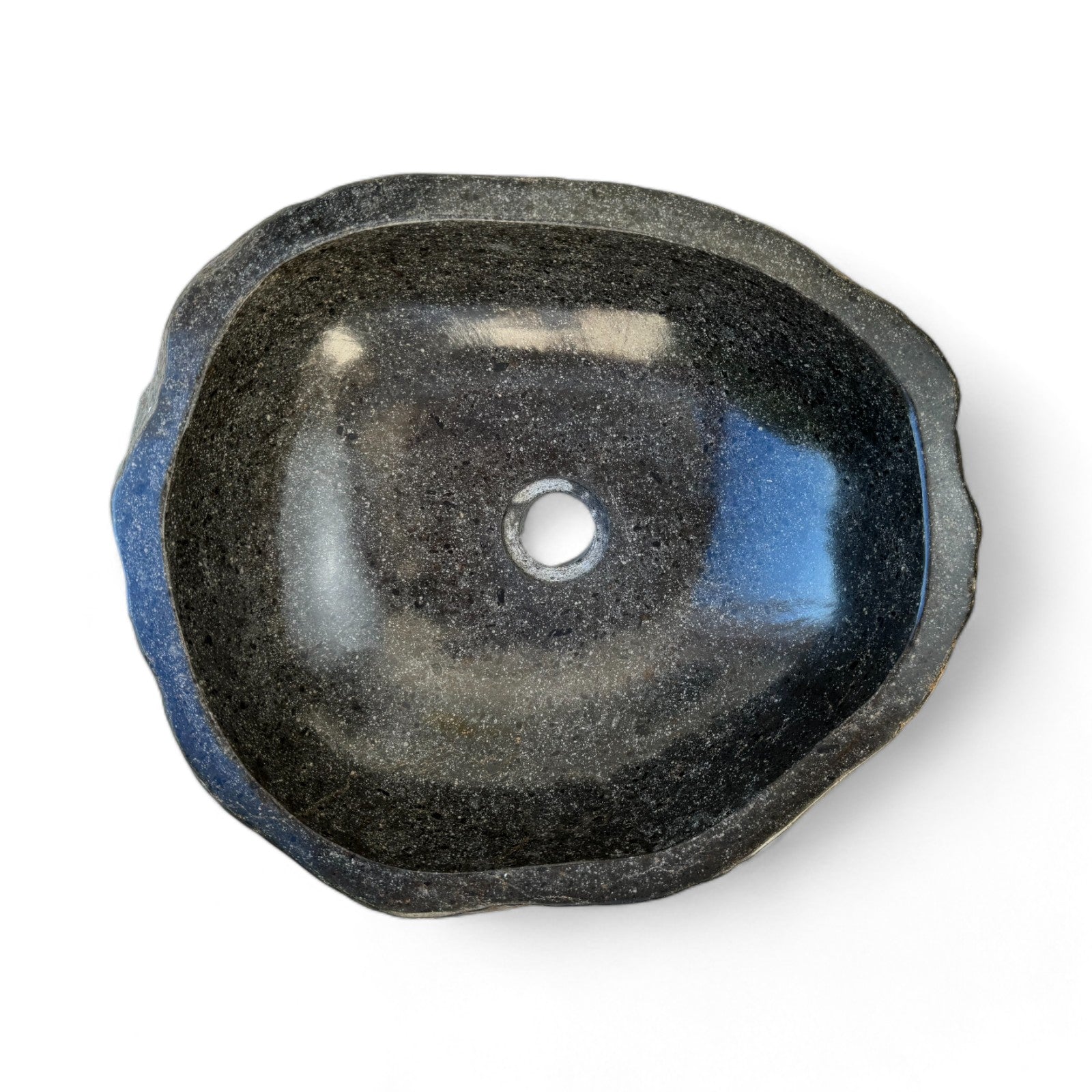 Natural stone washbasin - bathroom toilet countertop washbasin wash bowl - unique - boulder stone solid 