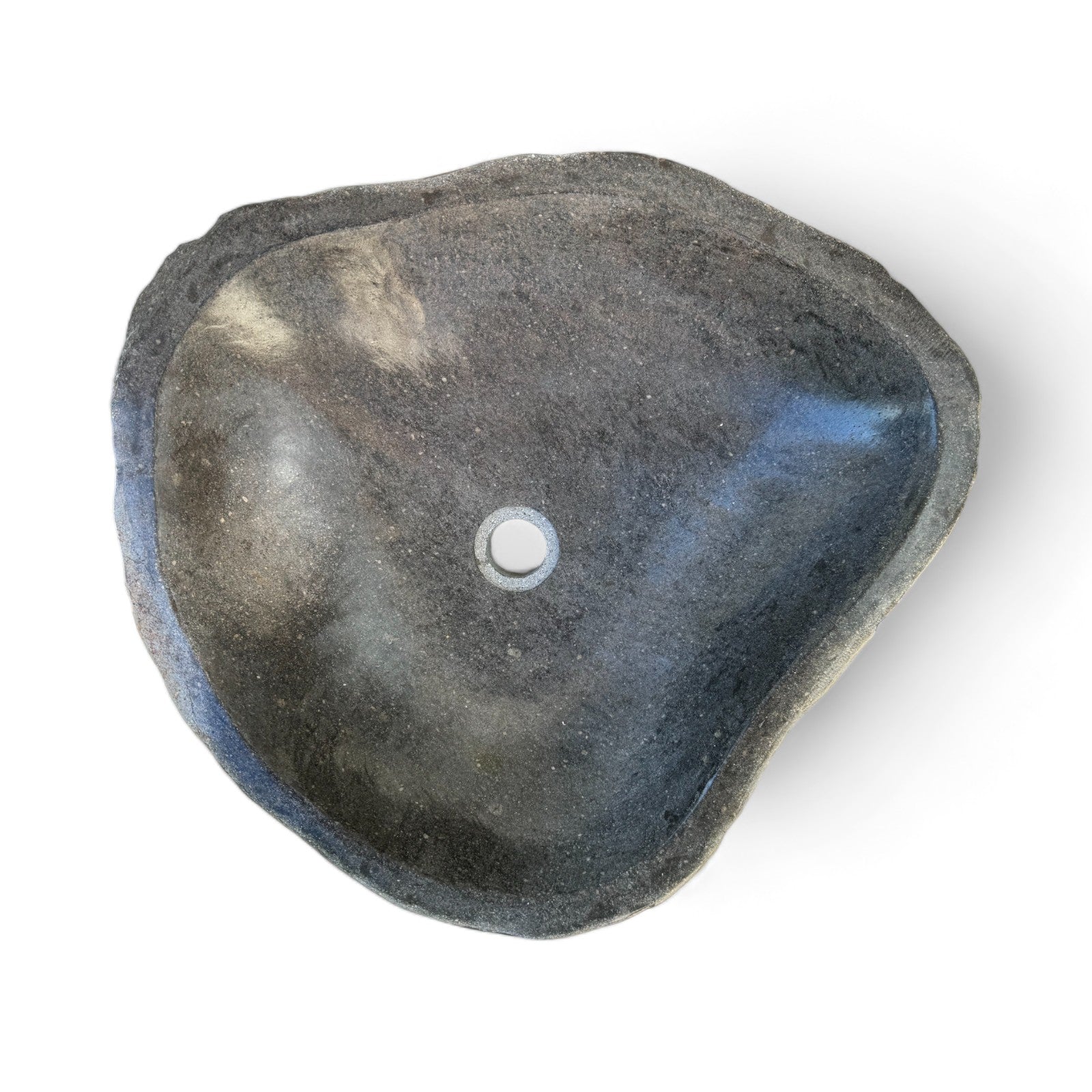 Natural stone washbasin - bathroom toilet countertop washbasin wash bowl - unique - boulder stone solid 