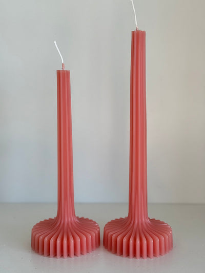Beeswax candle BERLIN – Pastel colors – Hand-poured – For living rooms &amp; decoration – 4 colors
