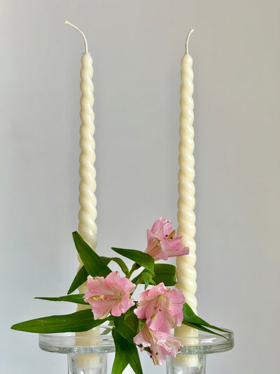 Beeswax Candle ROM – Promo – Hand-poured – For Living Rooms &amp; Decoration – 2x Set