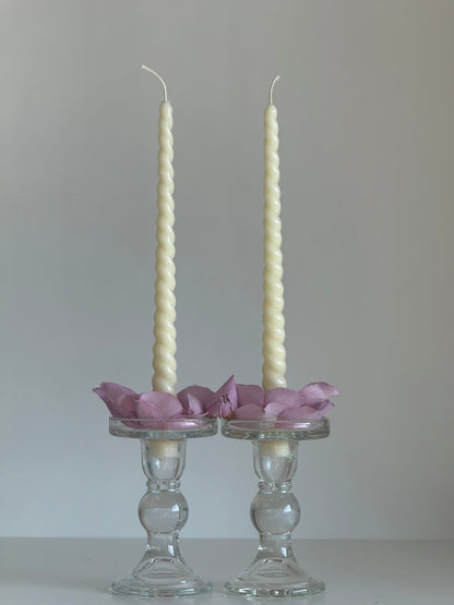 Beeswax Candle ROM – Promo – Hand-poured – For Living Rooms &amp; Decoration – 2x Set
