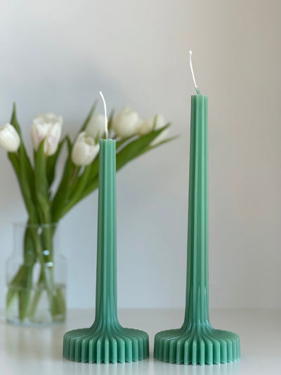 Beeswax candle BERLIN – Pastel colors – Hand-poured – For living rooms &amp; decoration – 4 colors