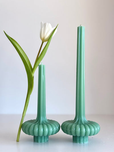 Beeswax candle PARIS – Pastel colors – Hand-poured – For living rooms &amp; decoration – 2 sizes