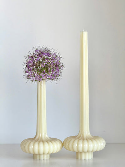 Beeswax candle PARIS – Pastel colors – Hand-poured – For living rooms &amp; decoration – 2 sizes