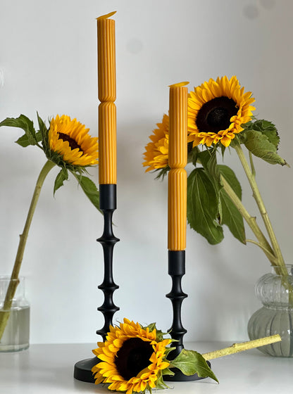 Beeswax candle ATHENS – Original beeswax – Hand-poured – For living rooms &amp; decoration – 2x or 4x set