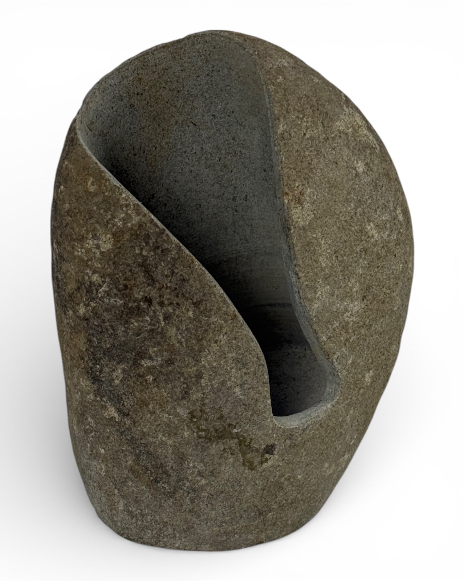 Unique piece: One-of-a-kind stone bottle holder for wine &amp; spirits - 23 × 18 × 15 cm