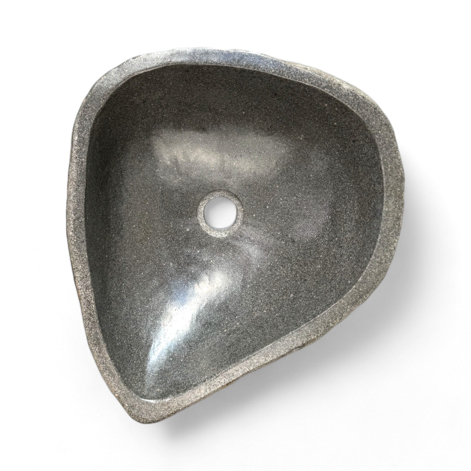 Natural stone washbasin - bathroom toilet countertop washbasin wash bowl - unique - boulder stone solid 