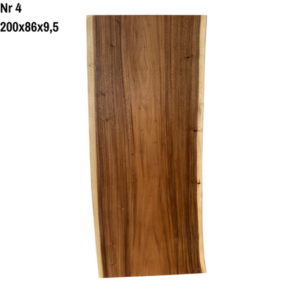 Solid wood dining table natural tree edge - wooden table solid suar wood unique pieces table top
