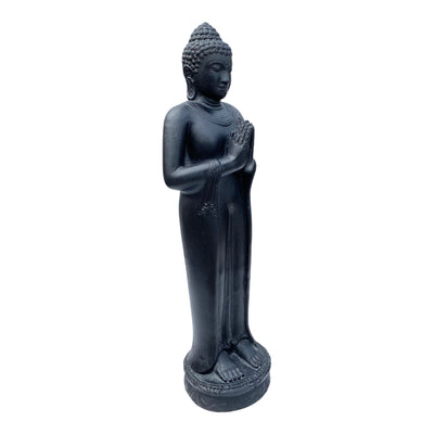 Buddha Statue - Garden Decoration Room Decoration - Cast Stone Figure Weatherproof - Lava-Sand Stone Mixture - 120 cm high