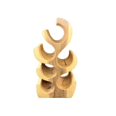 Weinregal Massiv - Küchen Wohnzimmer Deko Weinhalter - Handgefertigt Edel Hochwertig - Tannenform aus Suarholz - 30/50/70/100x27x18 cm